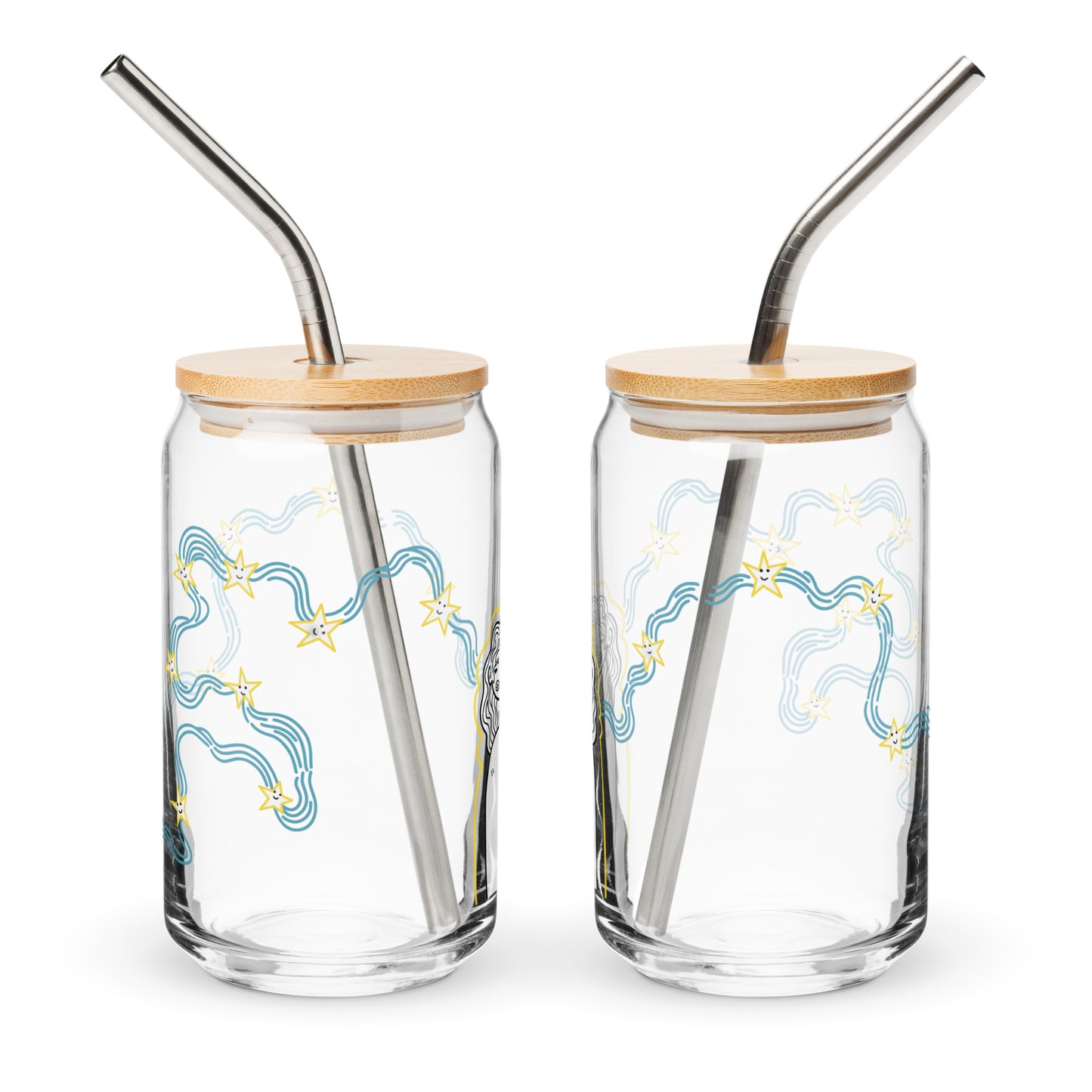 Chasing Stars Glass Cup