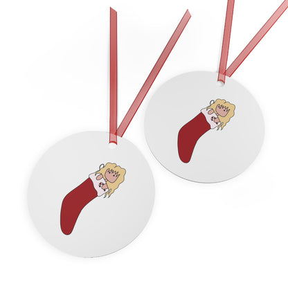 Stocking Blonde Ornaments