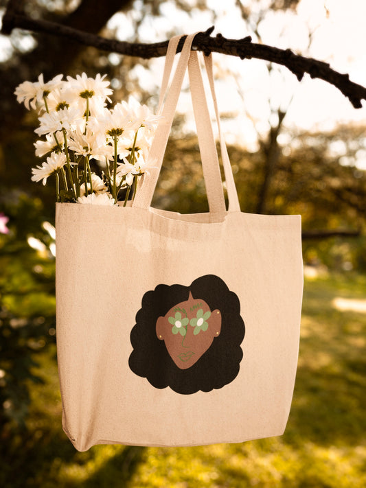 Flower Eyes Tote Bag