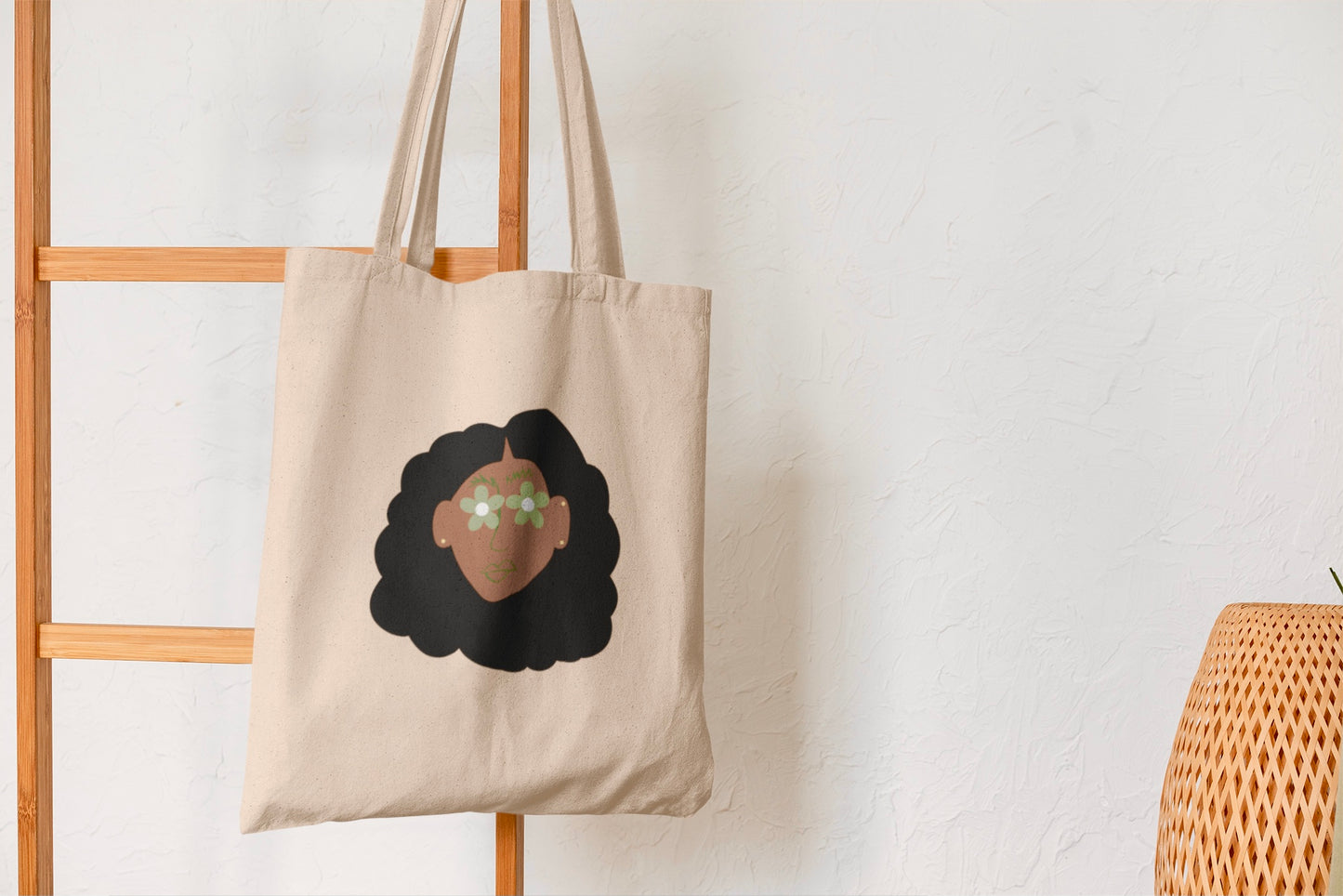 Flower Eyes Tote Bag